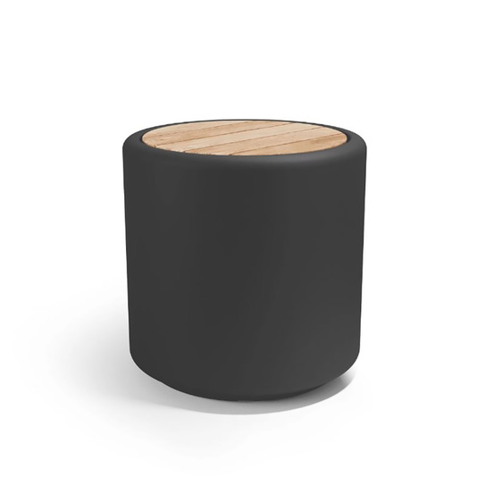 Pouf coffre cylindrus wood