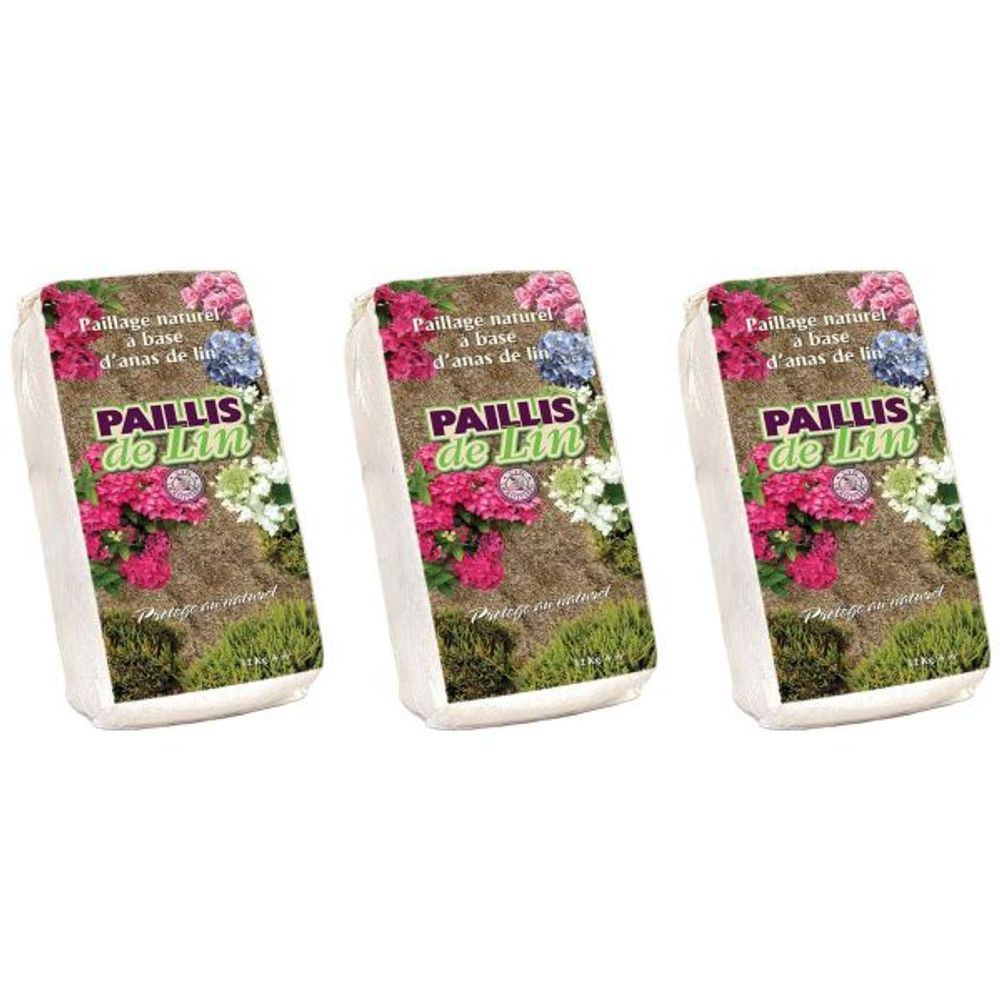 Paillis de lin 12 kgs 3 sacs de 12 kgs