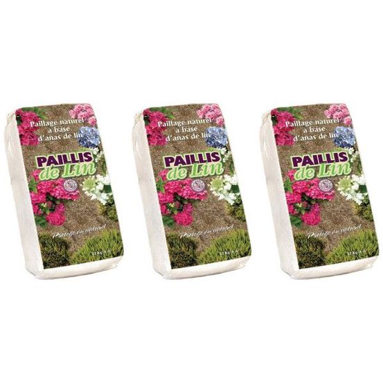 Paillis de lin 12 kgs 3 sacs de 12 kgs