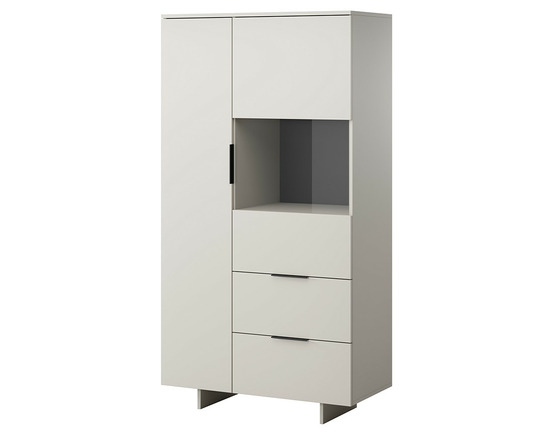 Canterbury - vitrine - beige - 2 portes et 2 tiroirs - 170 cm