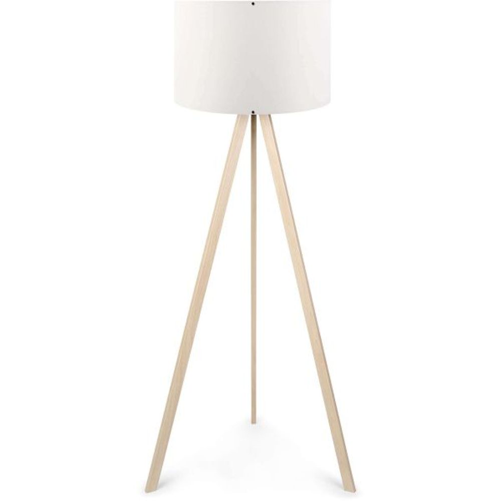 Lampadaire en mdf et pvc floor chêne et blanc