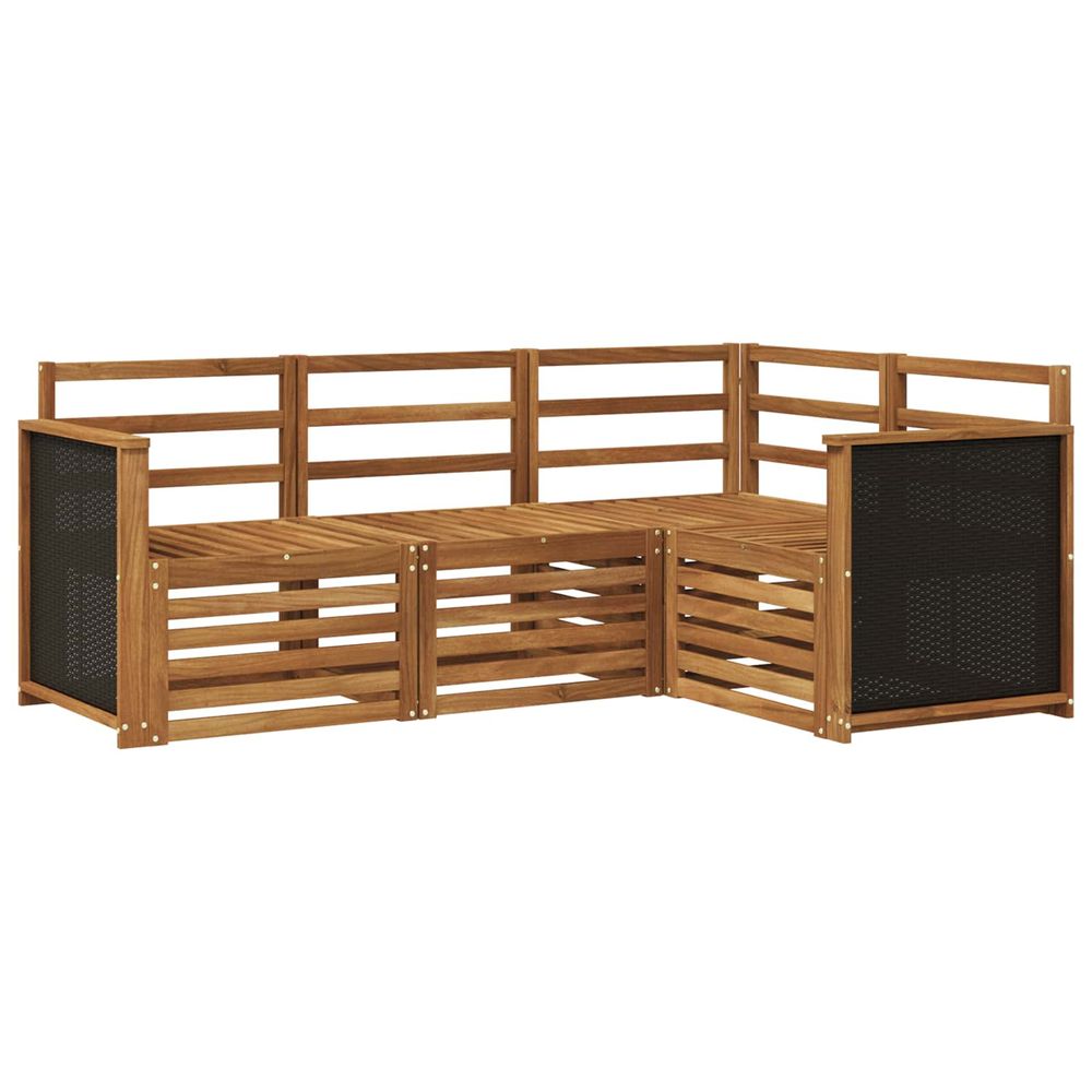 Ensemble de canapés d'extérieur 4 pc polyester