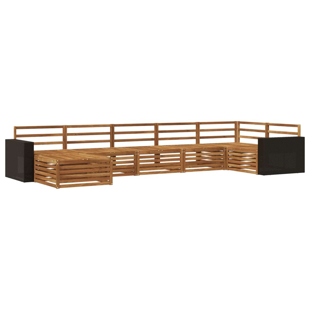 Ensemble de canapés d'extérieur 7 pc naturel