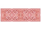 Paillasson boho kilim rouge - 50x150 cm