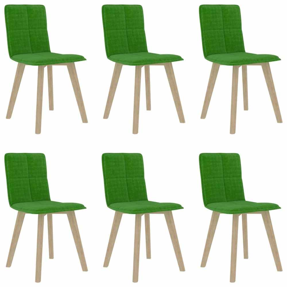Chaises de salle à manger 6 pcs vert