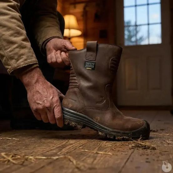 Bottes de sécurité mayon s3s - homme - marron