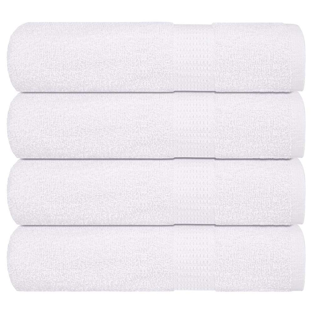 Serviettes de bain frogn 4 pcs blanc 100x150 cm 360 g/m²