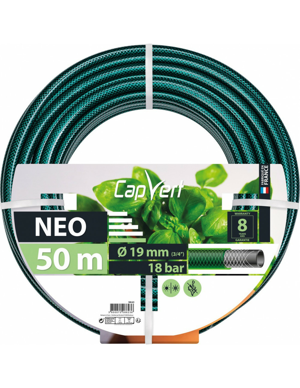Tuyau d'arrosage neo 19mm x 50m - capvert