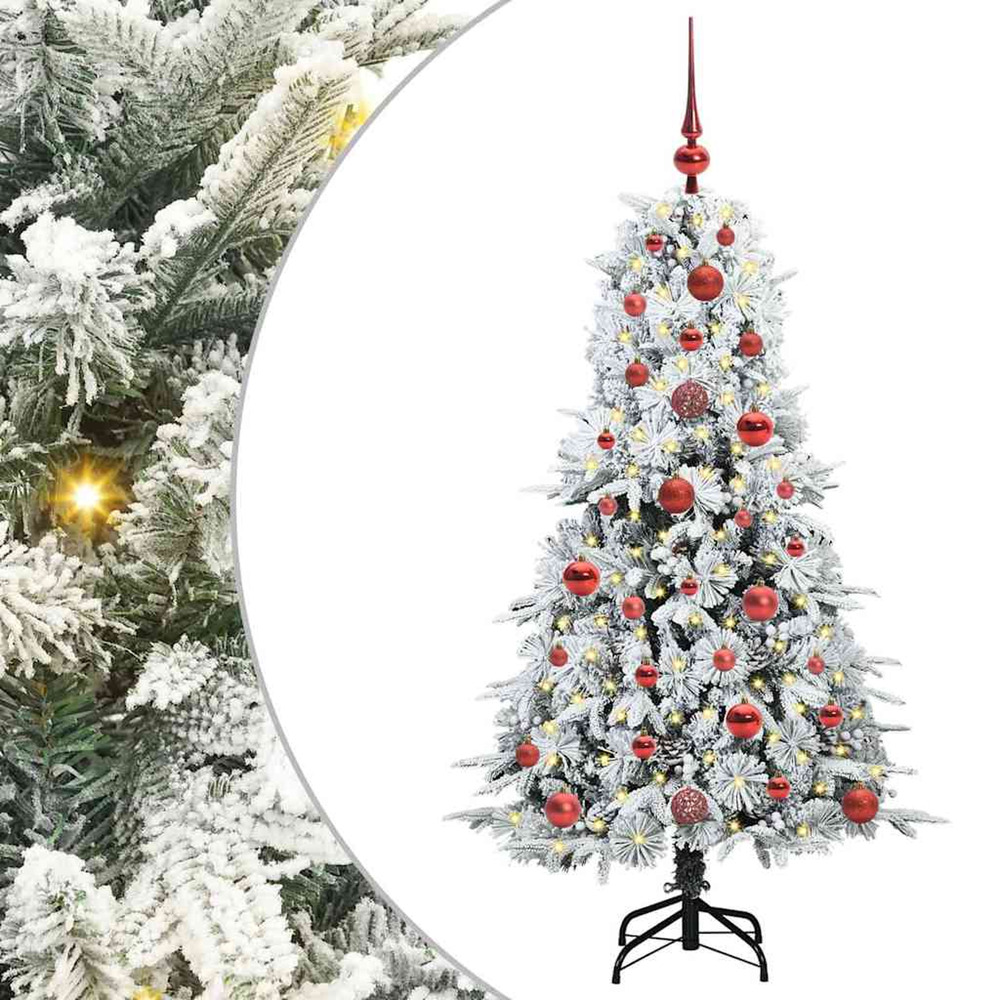 Sapin de noël artificiel à branches articulées blanc 120 cm