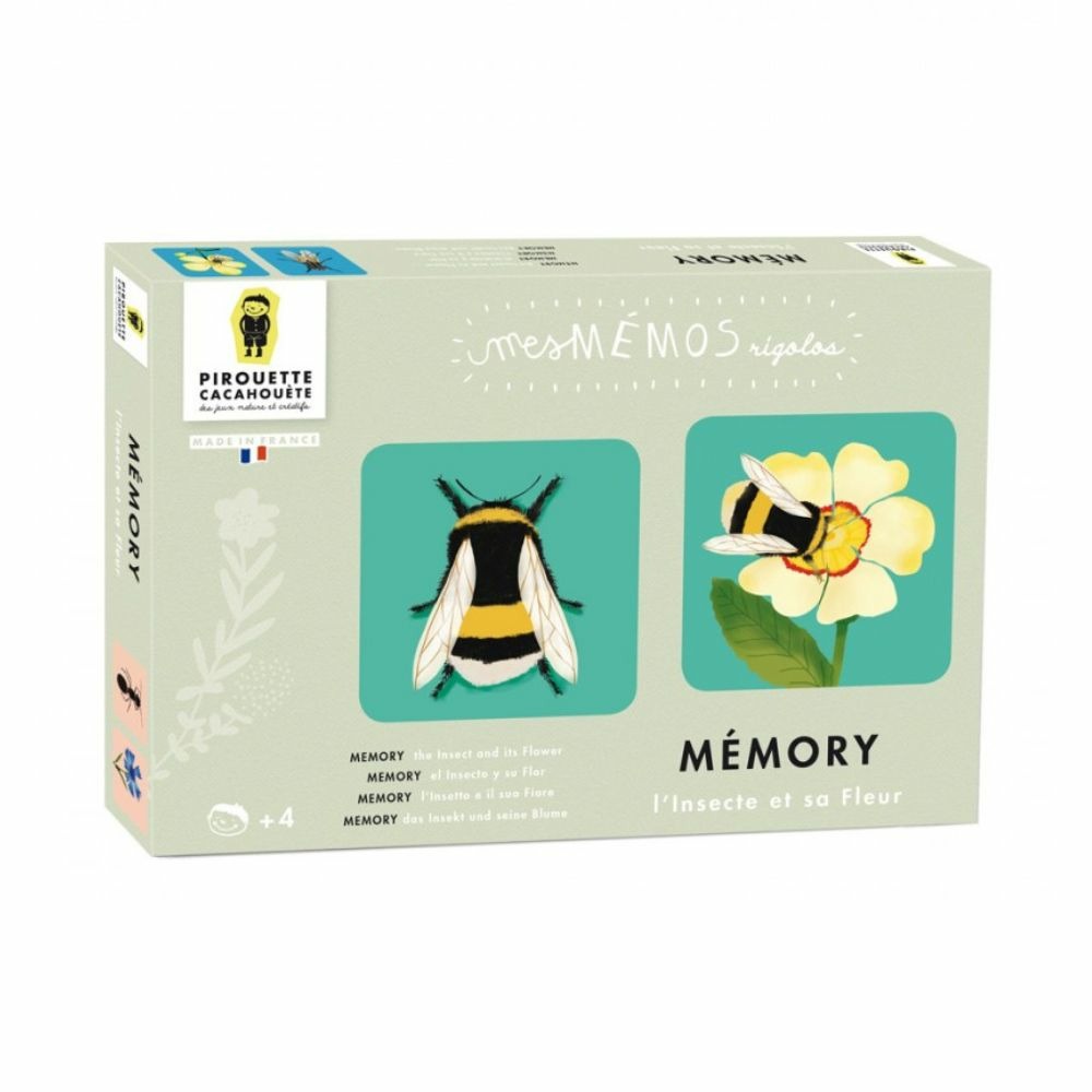 Mémo l'insecte et sa fleur