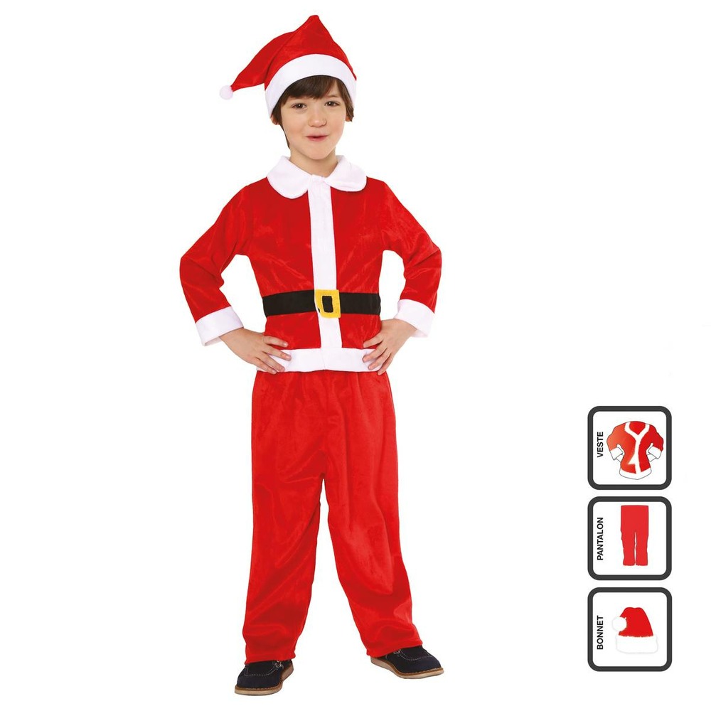 Déguisement enfant père noël garçon 4-6/-6-8 ans