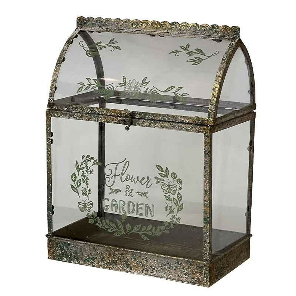 Serre à plante verre 33x20x44cm