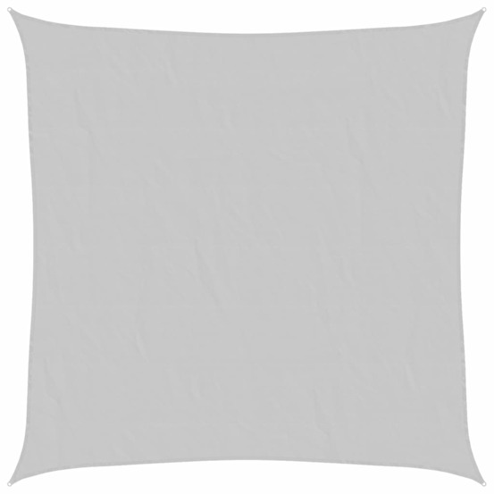 Voile d'ombrage gris clair 7x7 m 100% polyester oxford