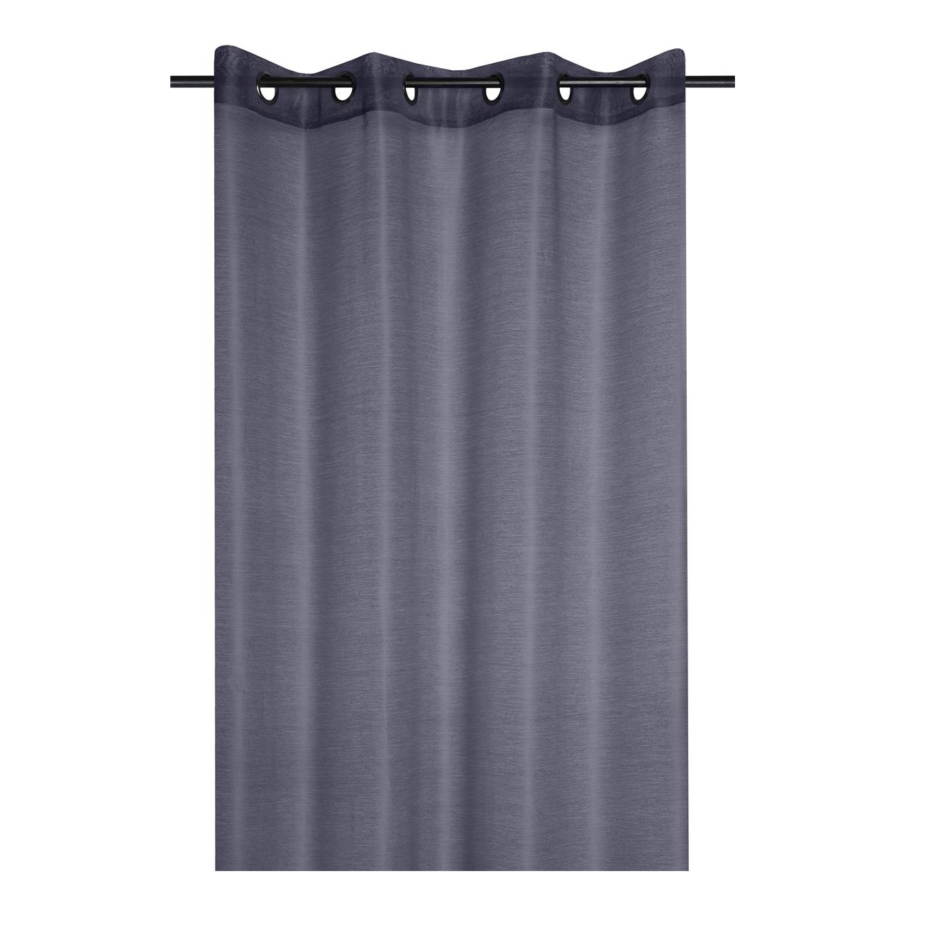 Voilage a oeillets 140 x 260 cm linwood anthracite
