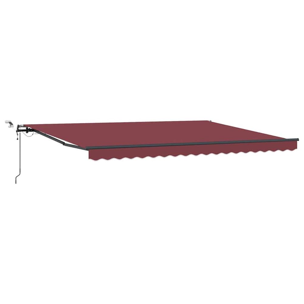 Auvent rétractable automatique avec led marron 450x300 cm