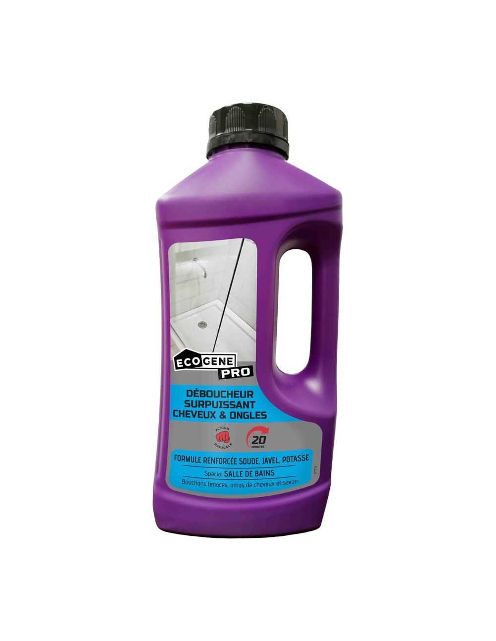 Déboucheur surpuissant cheveux & ongles 1l - ecogene