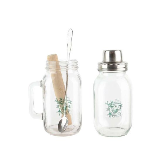 Coffret cocktail mason jar ustensiles et recettes