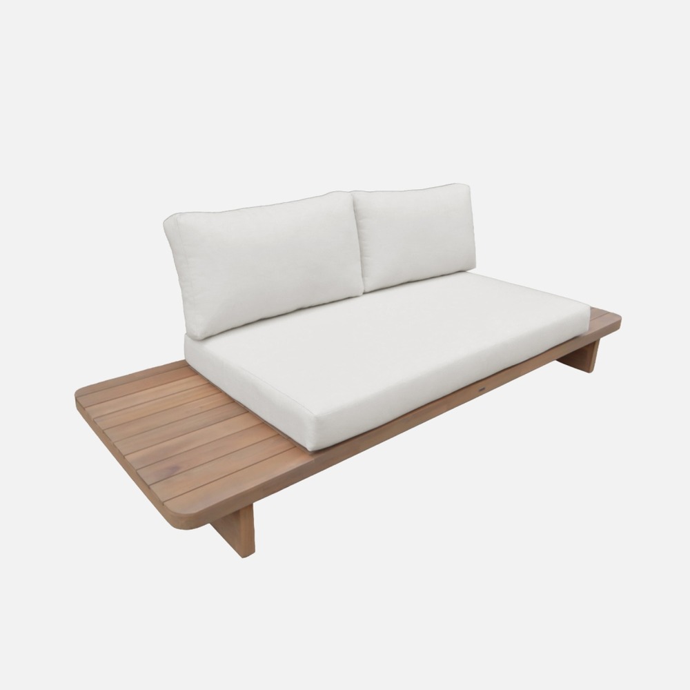 Banquette salon de jardin bois d'acacia 2 places - zenzu