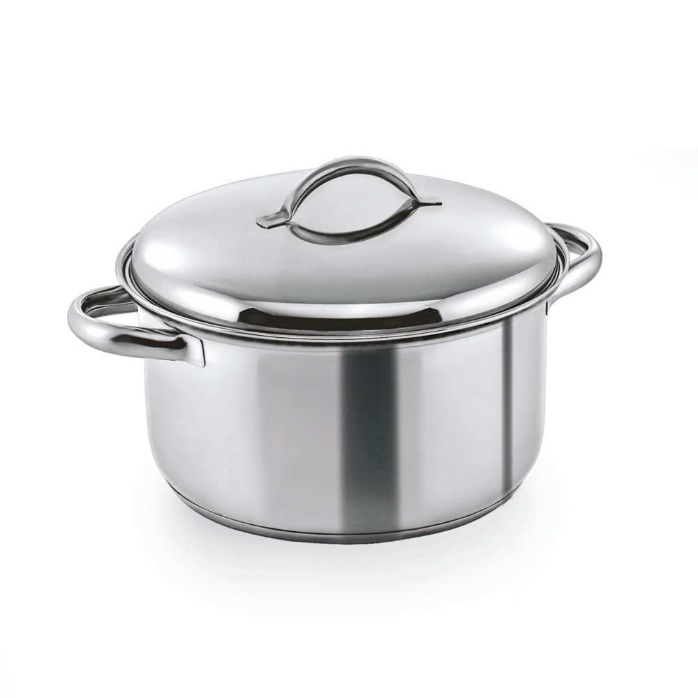 Casserole avec couvercle en acier au nickel-chrome 1,8 l h 95 mm ø 160 mm - was germany