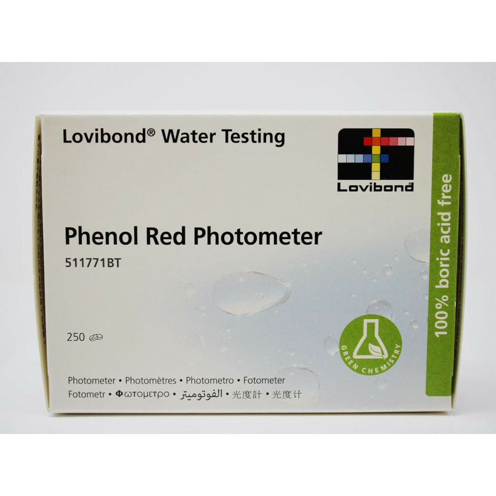 Comprimés de rouge de phénol lovibond pour photomètre 250 piéces