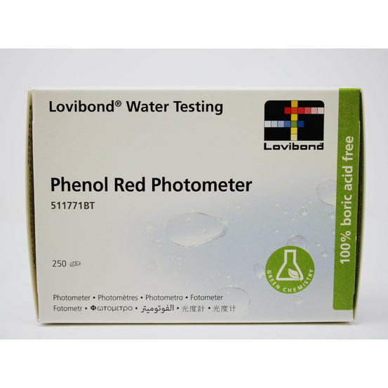 Comprimés de rouge de phénol lovibond pour photomètre 250 piéces