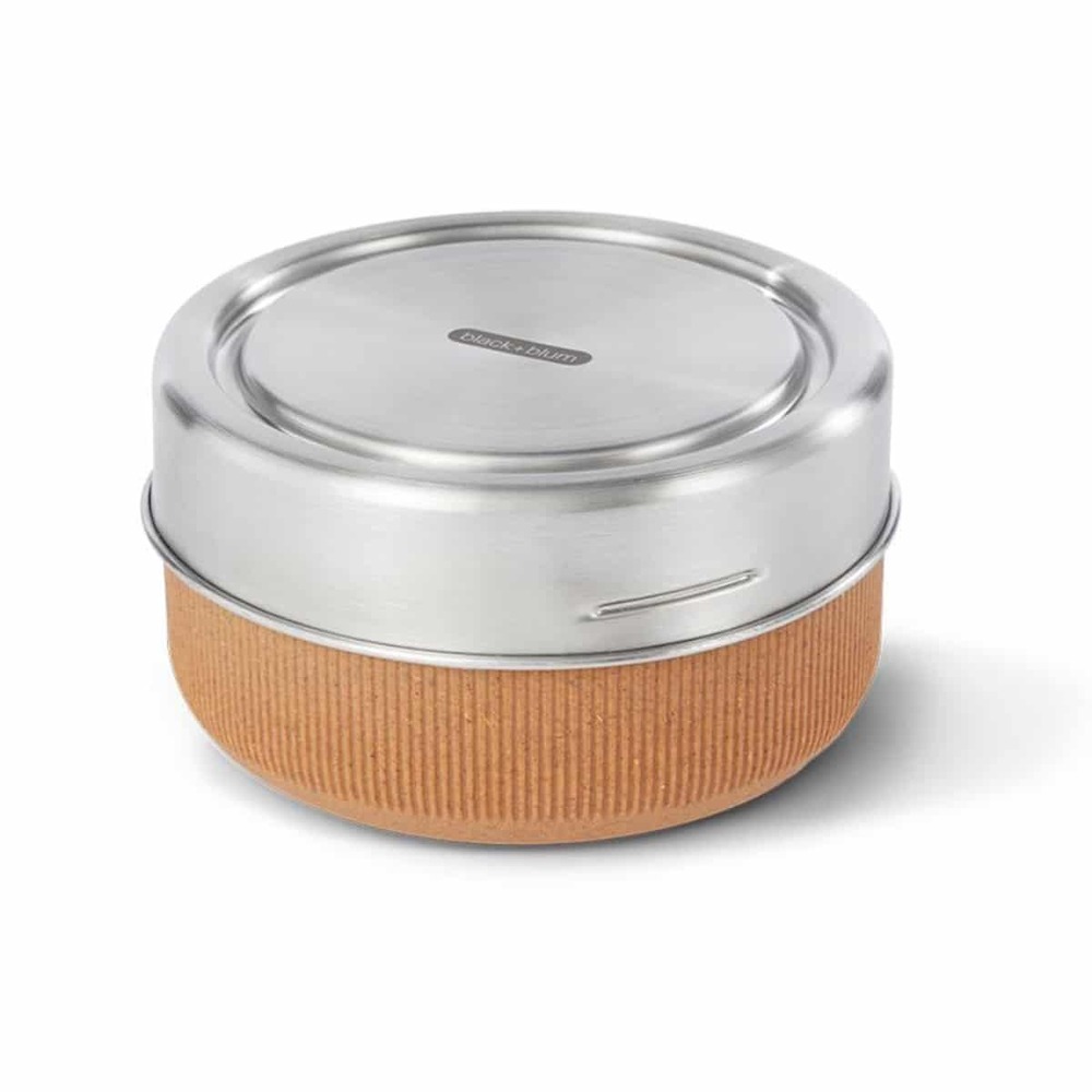 Boite déjeuner en verre black + blum beige - taille au choix