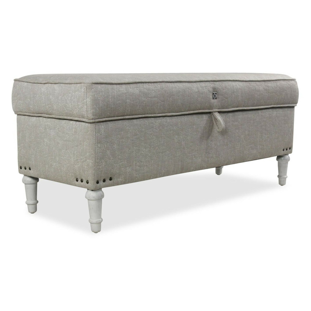 Banc coffre bois gris - interior's