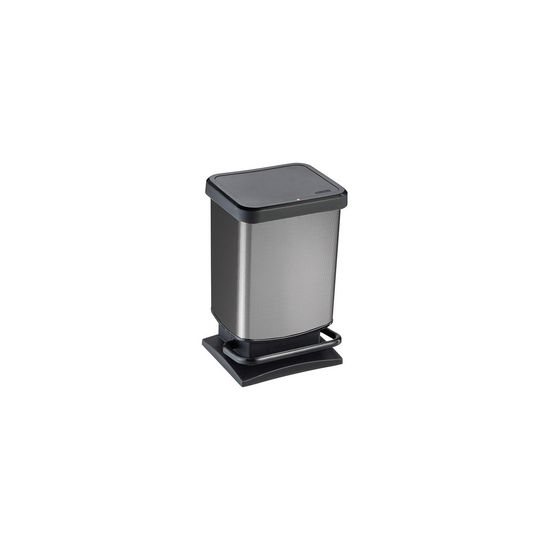 Poubelle 20 litres decor carbone paso ref 7540008 - sundis
