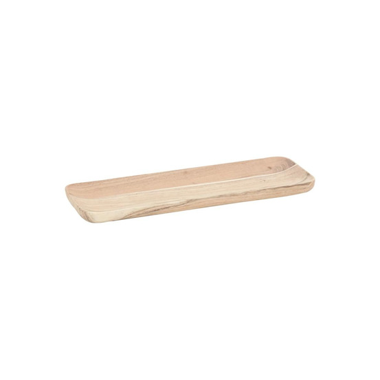 Plateau rectangulaire en acacia naturel l30