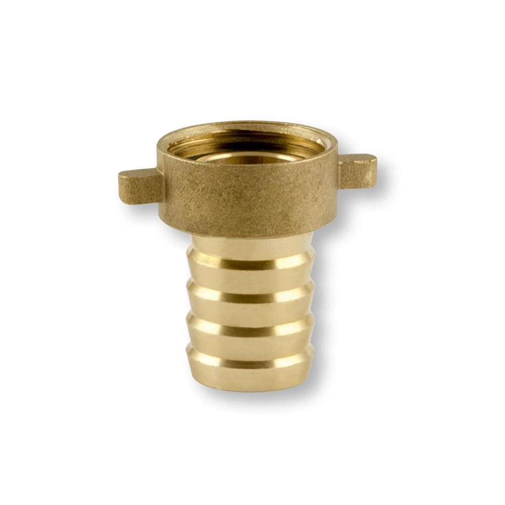Raccord de tuyau en laiton avec embout de 1/2' et écrou-raccord de 3/4'