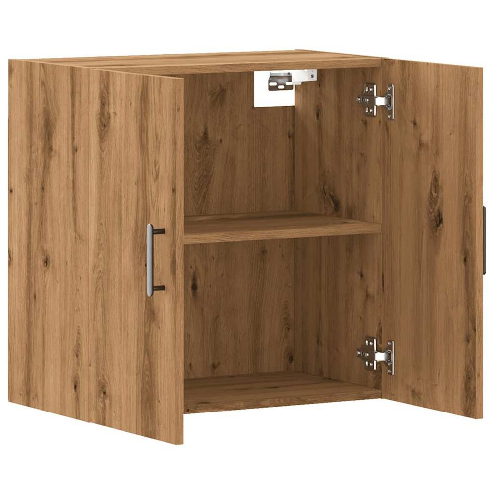 Armoire murale chêne artisanal 60x31x60 cm bois d'ingénierie