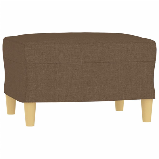 Repose-pied marron 60x50x41 cm tissu