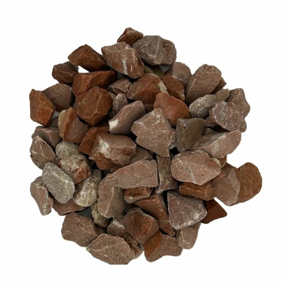 Pack +/- 1t (2 x 500kg) gravier silico-calcaire rouge espagne ø 8/16 mm - livraison standard