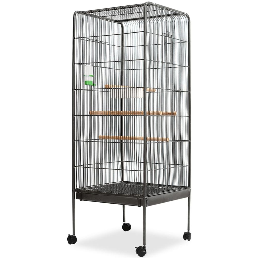 CAGE A OISEAUX ACIER NOIR 54 X-(867056)