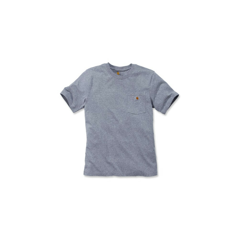 T shirt manches courtes workwear pocket tm gris carhartt s1103296034m