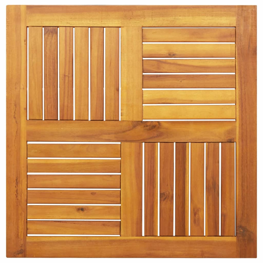 Dessus de table 70x70x2 cm carré bois massif d'acacia