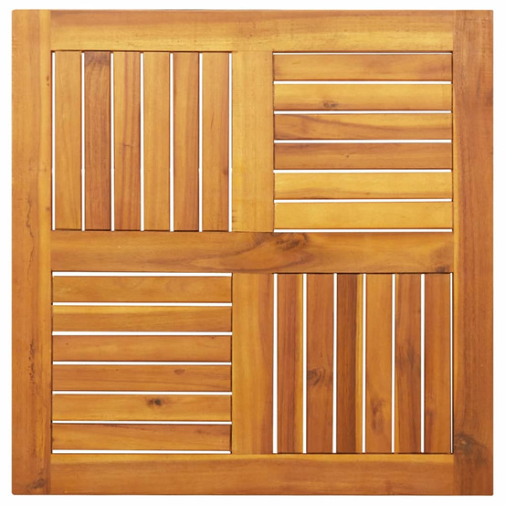 Dessus de table 70x70x2 cm carré bois massif d'acacia