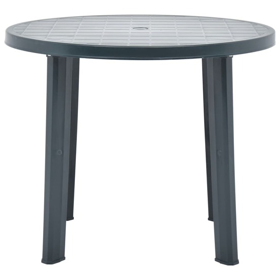 Table de jardin vert 89 cm plastique