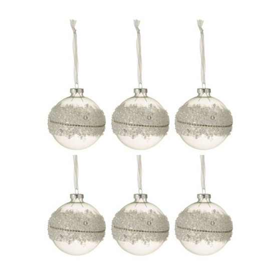 Lot de 6 boules de noël