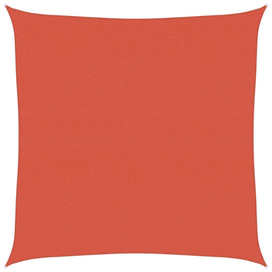 Voile d'ombrage 160 g/m² terre cuite 7x7 m pehd