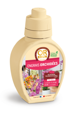 Or brun engrais orchidées - 250ml - améliore & favorise la croissance - fabriqué en france obreclorch250