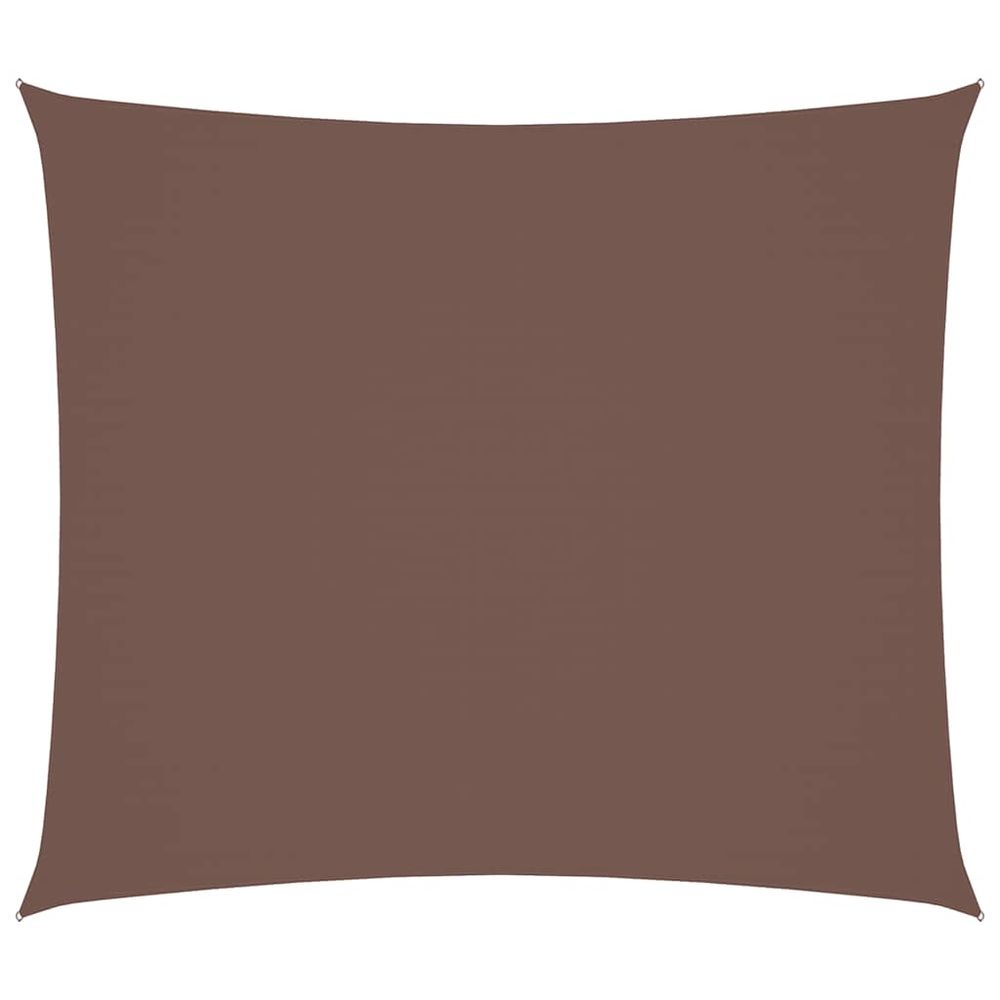 Voile de parasol tissu oxford rectangulaire 2x2,5 m marron