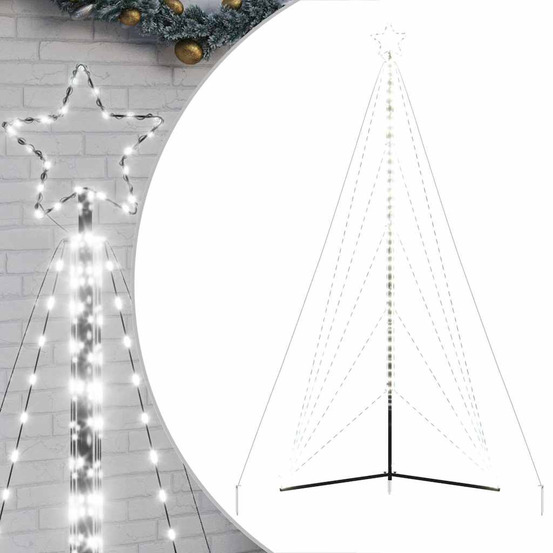 Sapin de noël à led 615 led blanc froid 404,5 cm