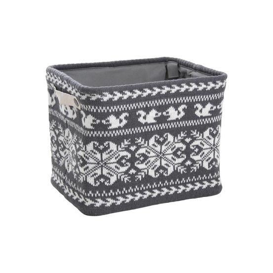 Panier de rangement en laine avec doublure polyester – rangement cosy et décorat