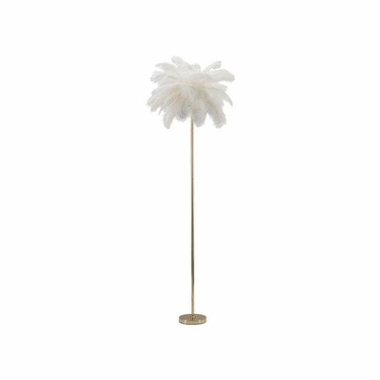 Lampadaire en métal et plastique palm 55 x 160 cm blanc
