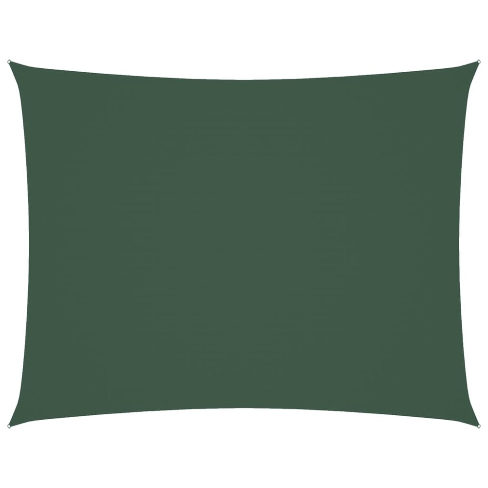 Voile de parasol tissu oxford rectangulaire 6x7 m vert foncé