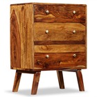 Buffet bahut armoire console meuble de rangement latérale bois massif 76 cm
