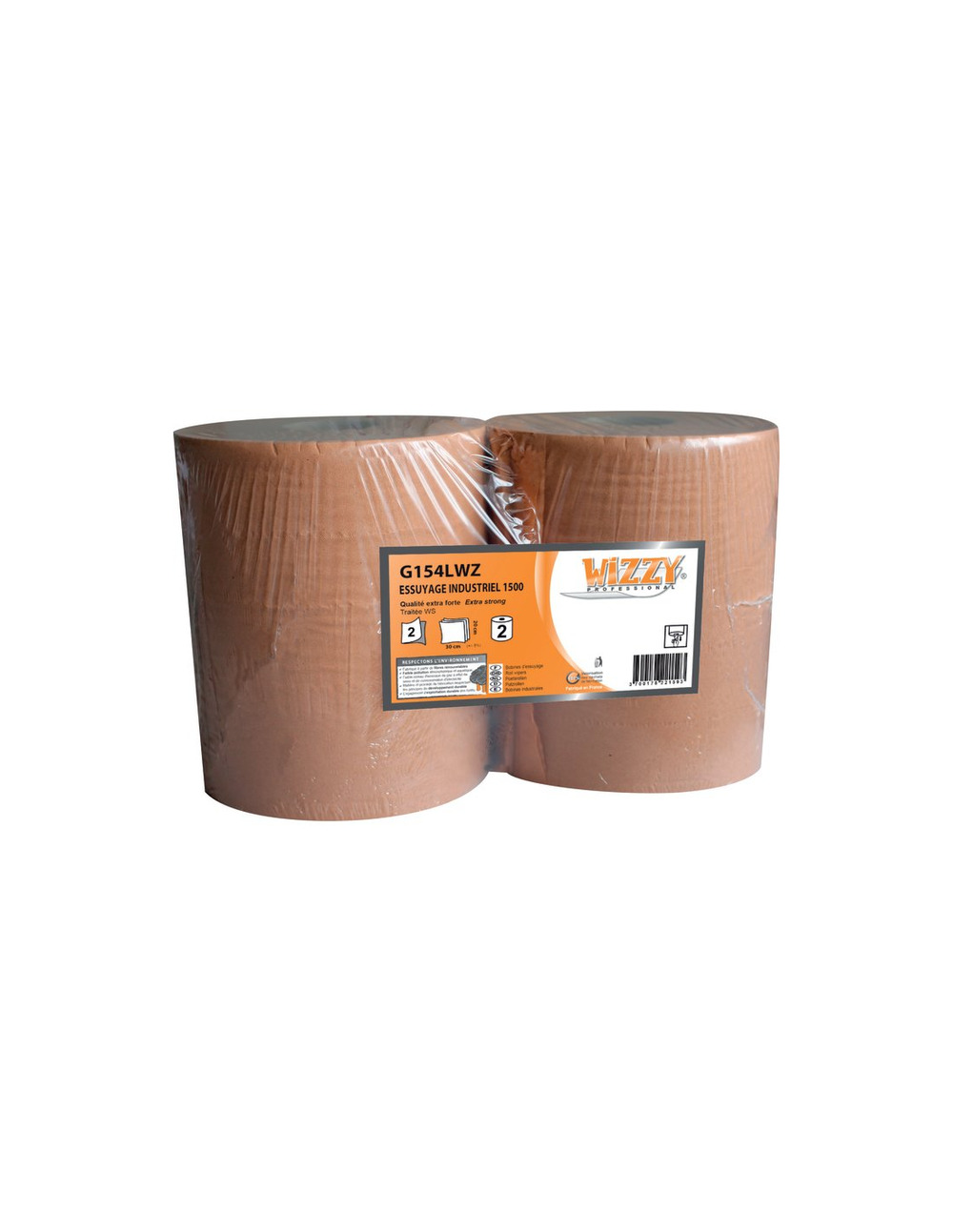 Bobine industrielle d'essuyage chamois 1500 feuilles par bobine