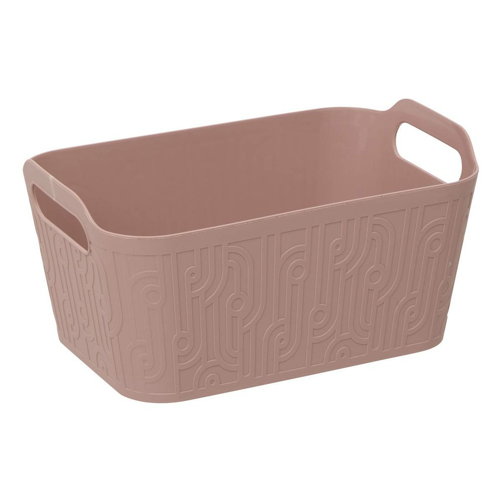 5five - panier rangement arche 4,5l rose clair