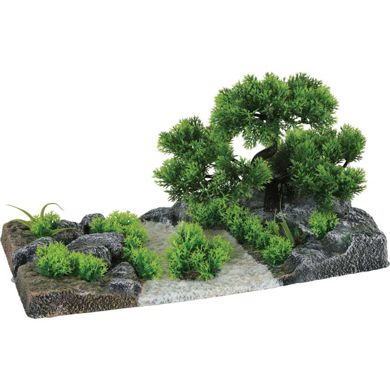 Décor complet pour aquarium 40 cm landscape arbre
